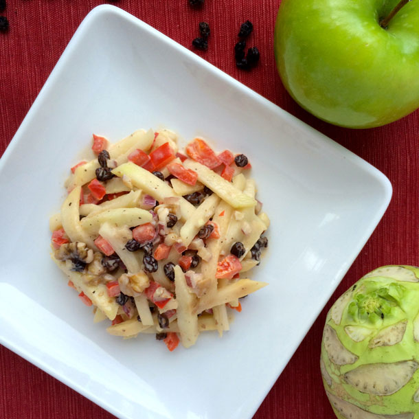 kohlrabi apple salad