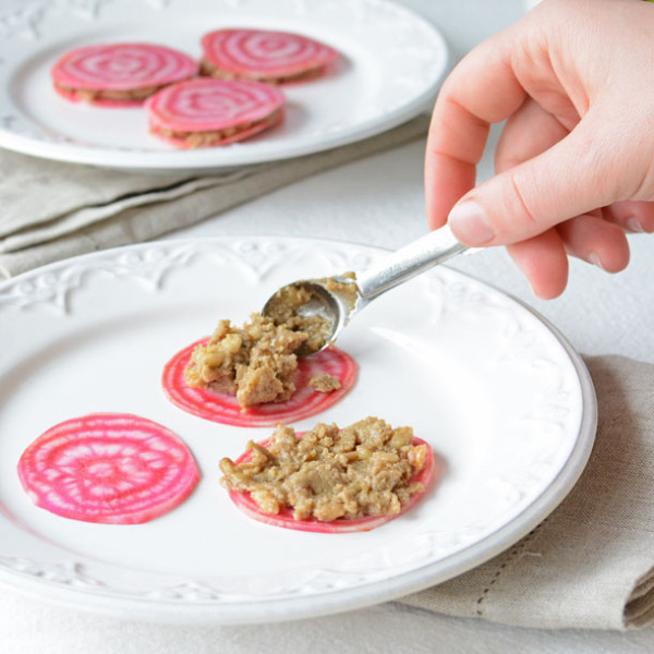 Raw CandyStriped Beet Ravioli Simple Seasonal