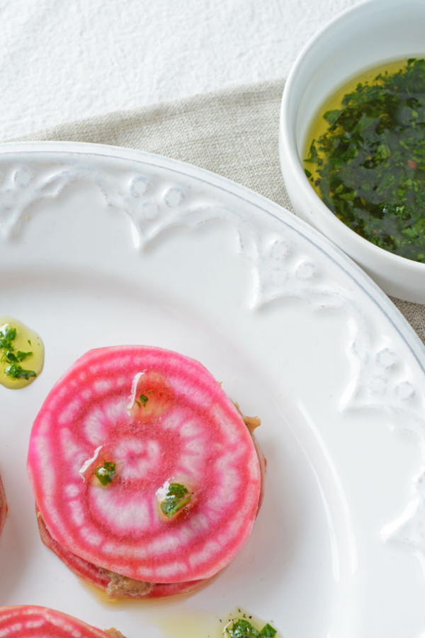 Raw CandyStriped Beet Ravioli Simple Seasonal