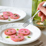Raw Candy-Striped Beet Ravioli