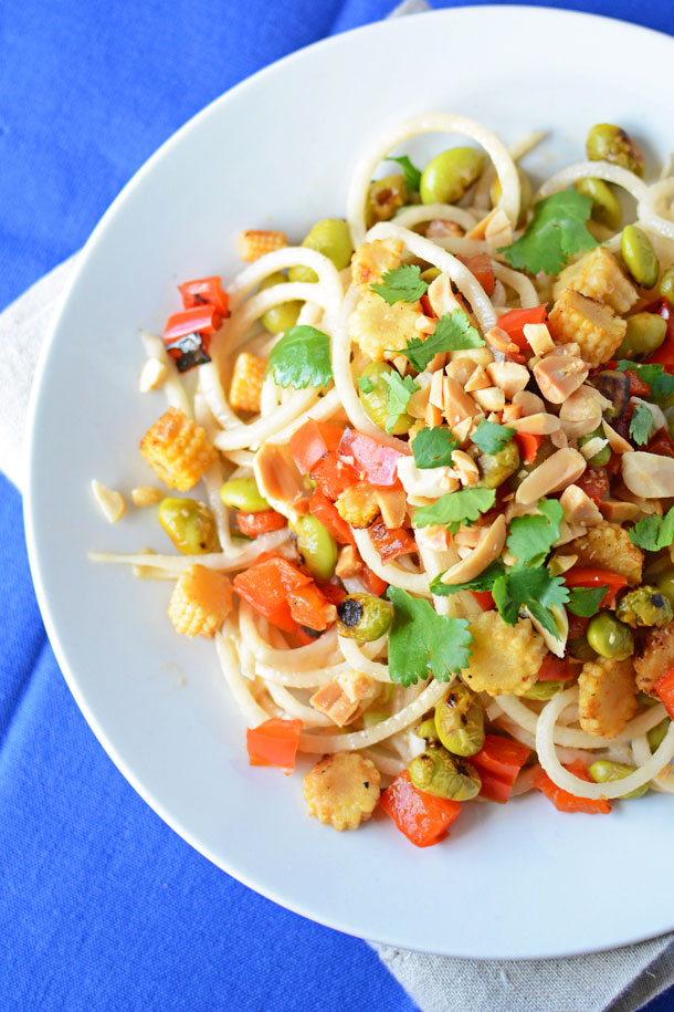 Peanut and Daikon Radish Noodle Salad Simple Seasonal