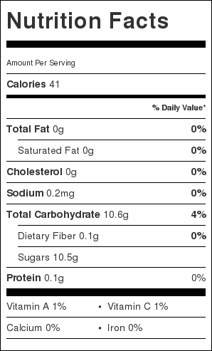 golden apricot jam nutrition facts