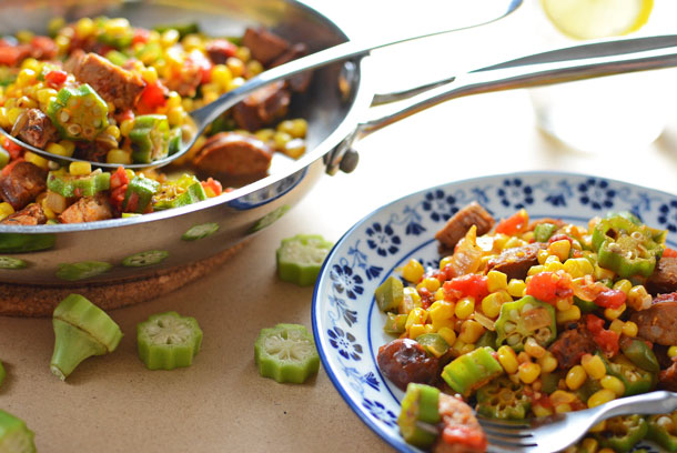 Corn and Okra Maque Choux