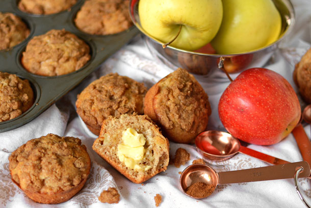 Apple Wheat Morning Muffins