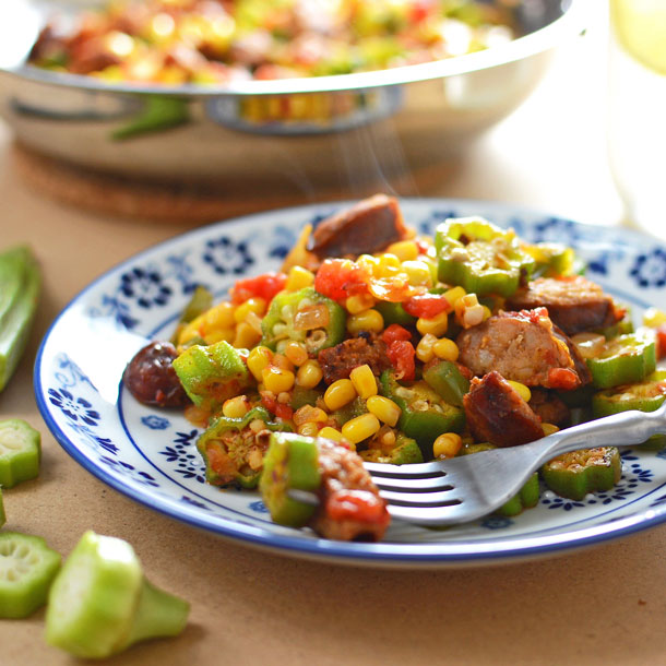 Corn and Okra Maque Choux