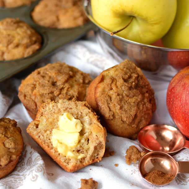 Apple Wheat Morning Muffins