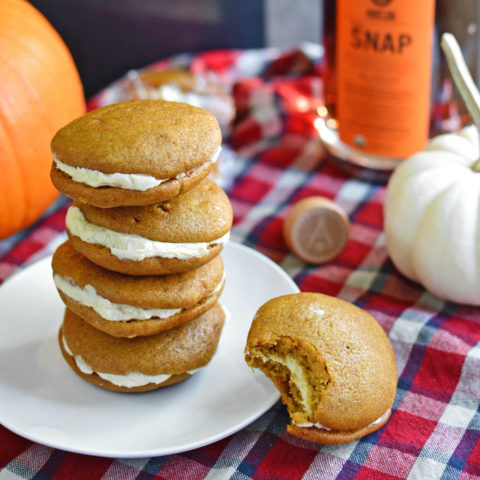 ginger snap pumpkin whoopie pies