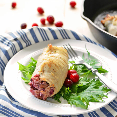 Cranberry Stuffing Turkey Cutlets