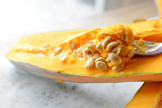 Removing Seeds from a North Georgia Candy Roaster Squash