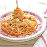 Lobster Linguine in Blushing Saffron Sauce