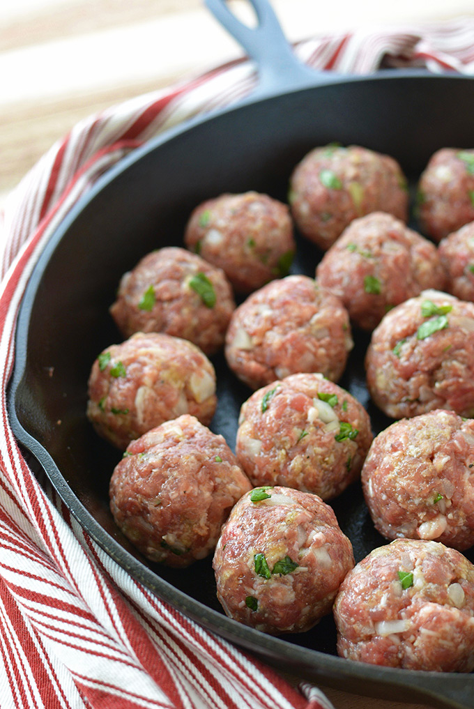 Pork and beef mince meatballs