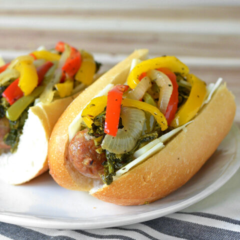 Philly Style Italian Sausage and Pepper Sandwiches