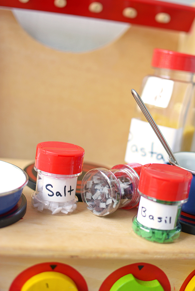 Recycle Empty Spice Bottles & Make Shakers for Use in the Kitchen