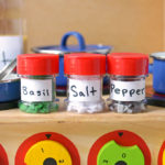Play Kitchen Upcycled Spice Jars