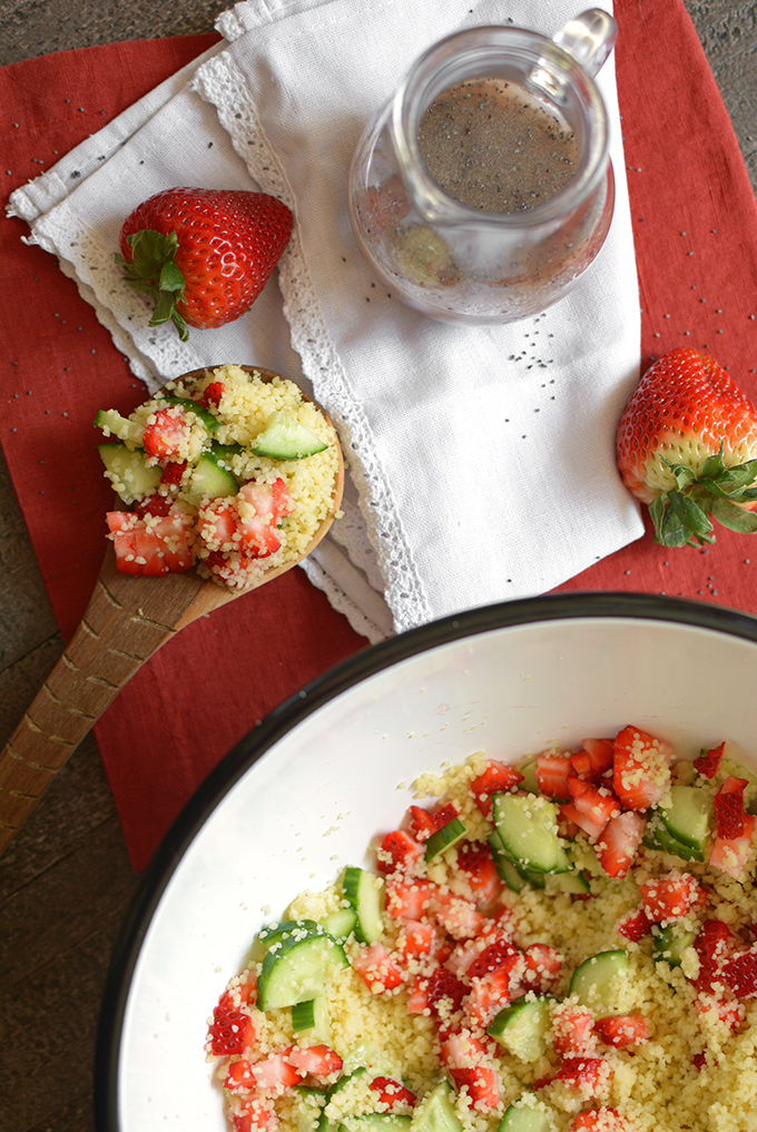 Cous Cous Salad with Poppy Seed Dressing