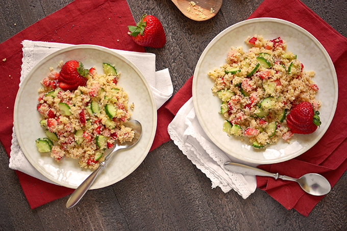 Strawberry Poppy Seed Couscous Salad