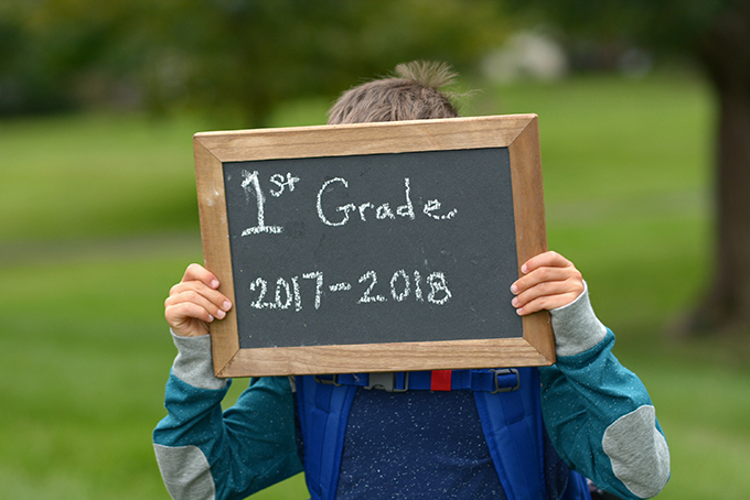 First Grader Ready For a Snack