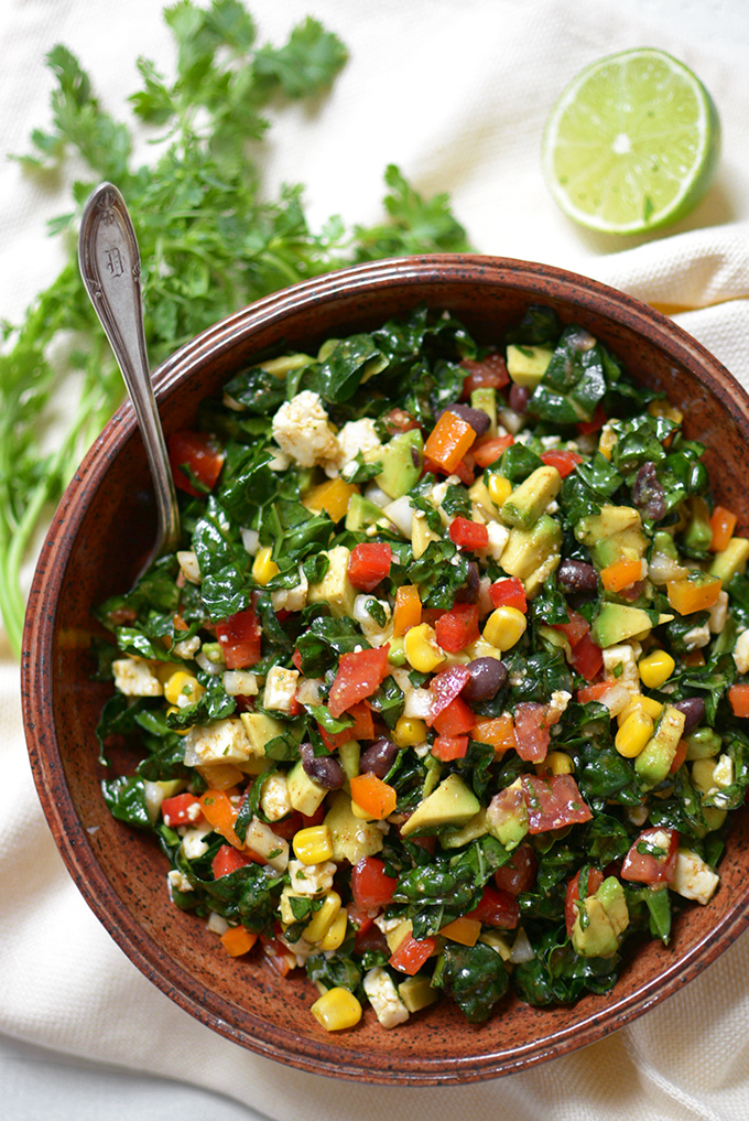 Fiesta Chopped Chipotle Kale Salad