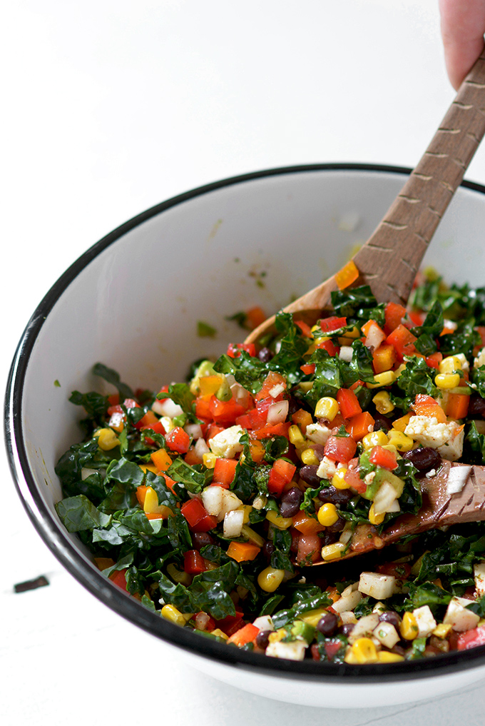 Fiesta Chopped Chipotle Kale Salad