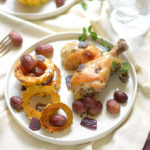 Sheet Pan Chicken Drumsticks with Delicata and Grapes