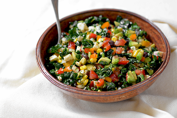 Fiesta Chopped Chipotle Kale Salad