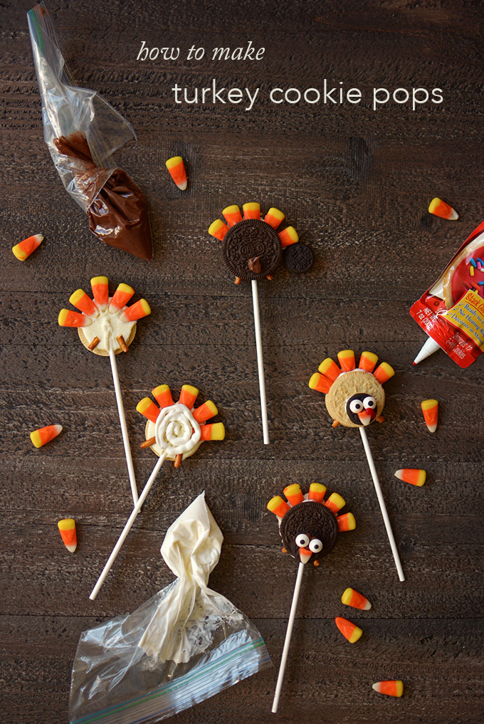 How To Make Turkey Cookie Pops