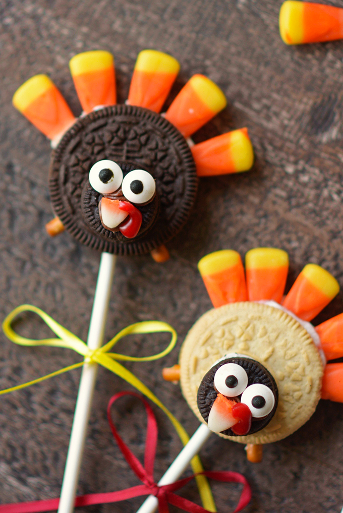 No Bake Turkey Cookie Pops