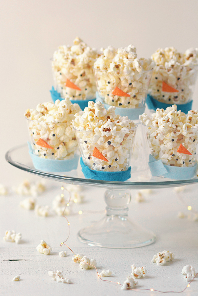 Snowman Popcorn Cups