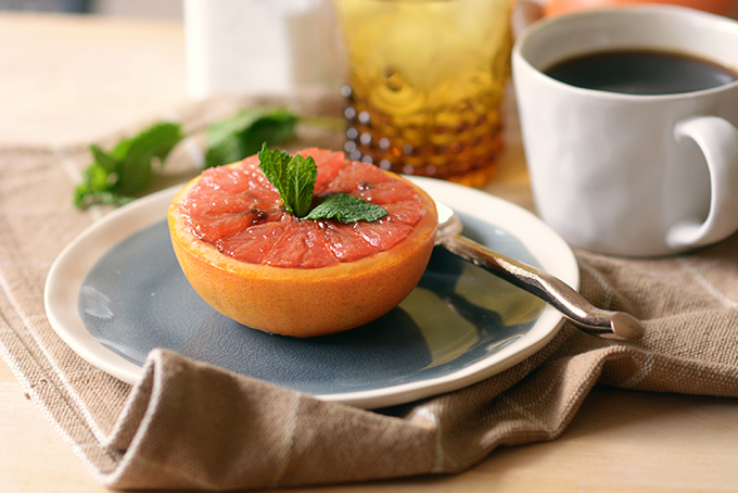 Baked Honey Brown Sugar Grapefruit