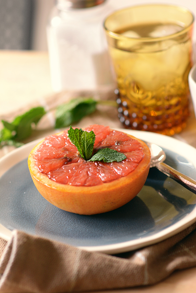 Baked Honey Brown Sugar Grapefruit