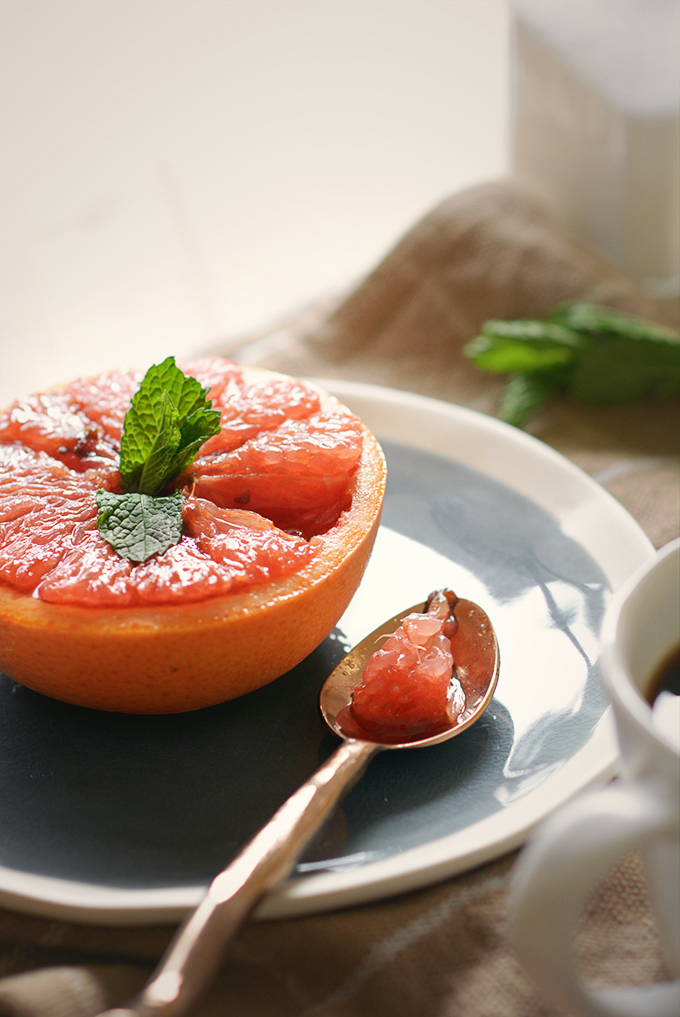 Baked Honey Brown Sugar Grapefruit