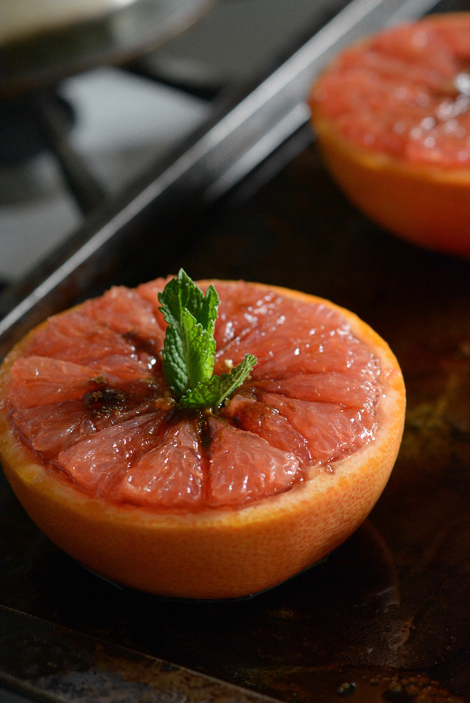 Baked Honey Brown Sugar Grapefruit