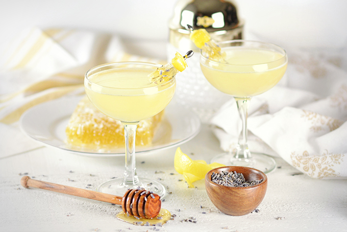 Lavender Bee's Knees Cocktail