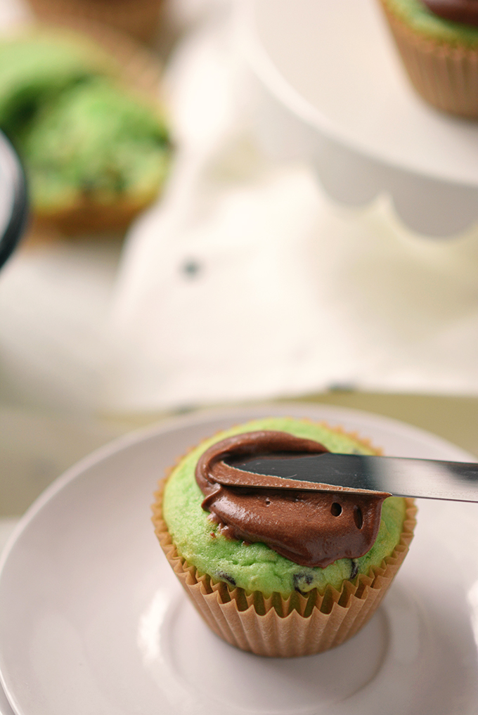 Semi-Homemade Mint Chocolate Chip Cupcakes