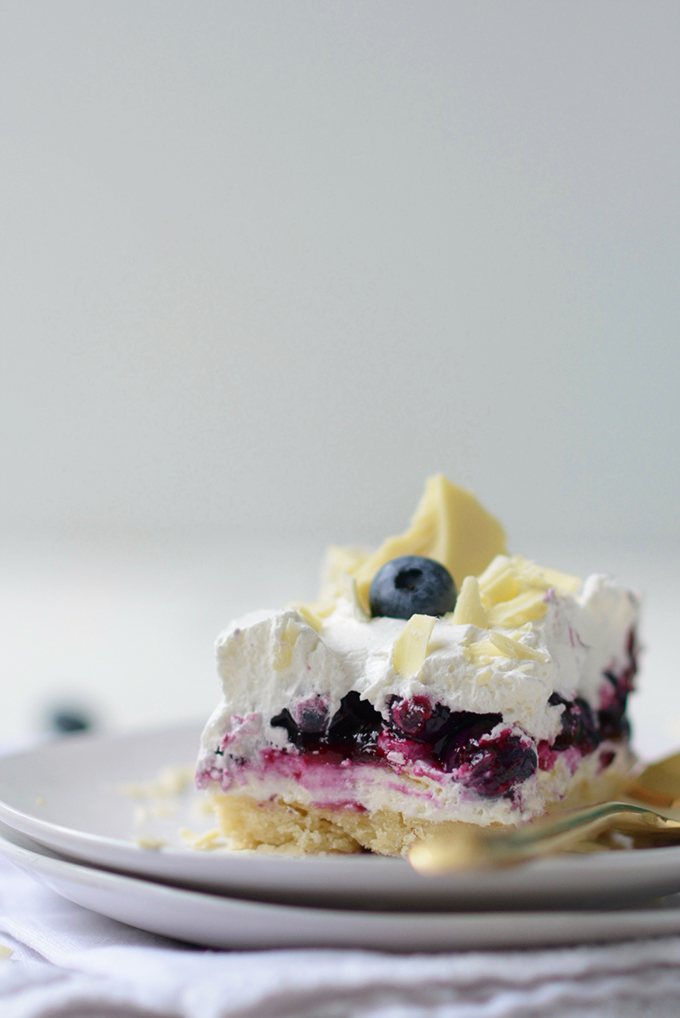 Blueberry Shortbread Icebox Cake