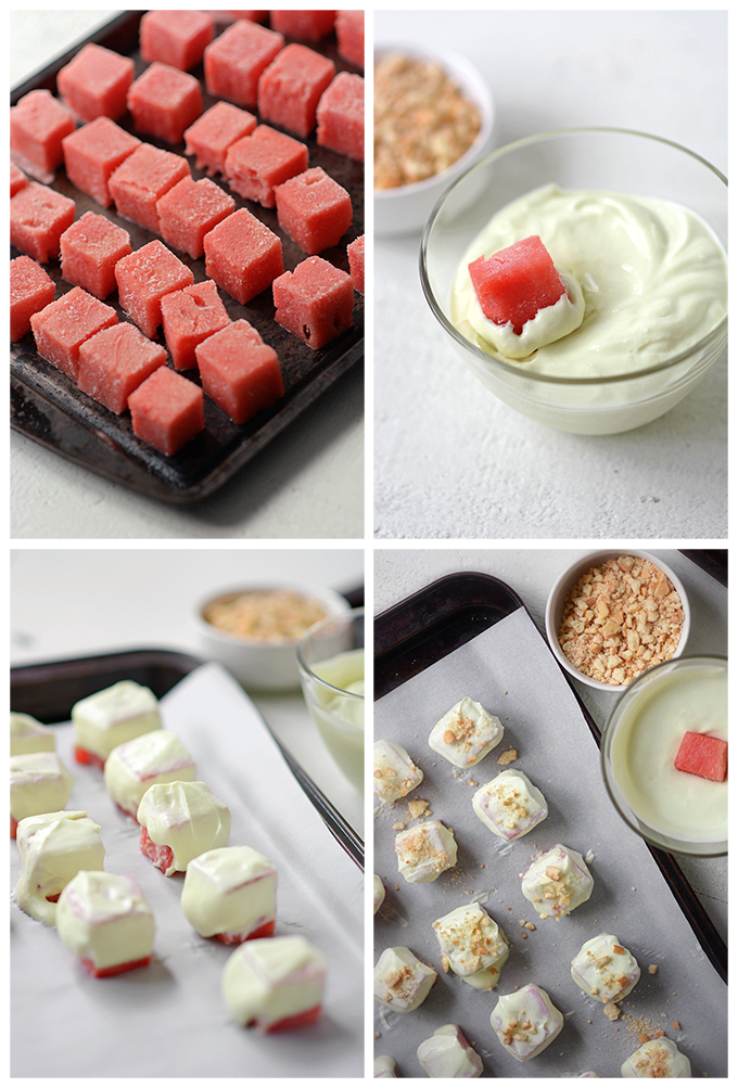 How to Make Frozen Watermelon and Lime Yogurt Bites