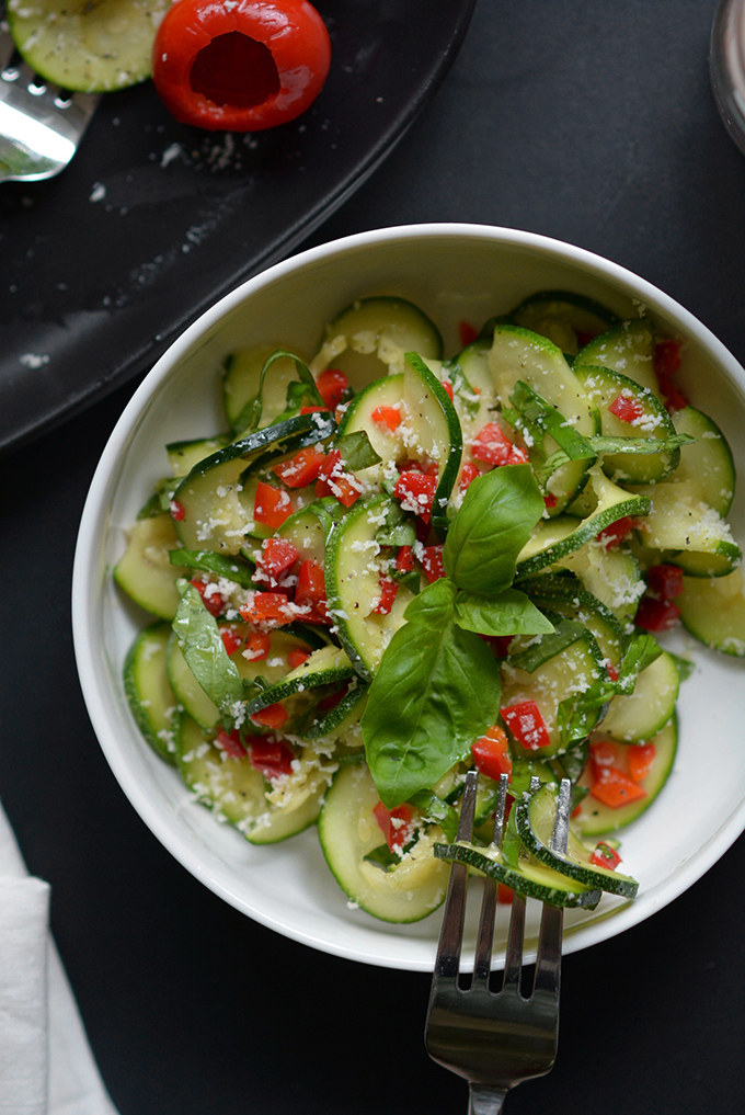 Zucchini and Peppadew Pepper Salad