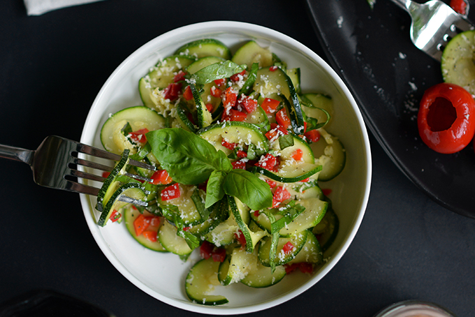 Zucchini and Peppadew Pepper Salad