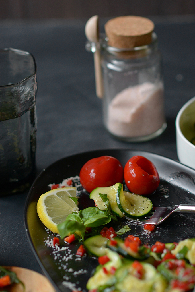 Zucchini and Peppadew Pepper Salad