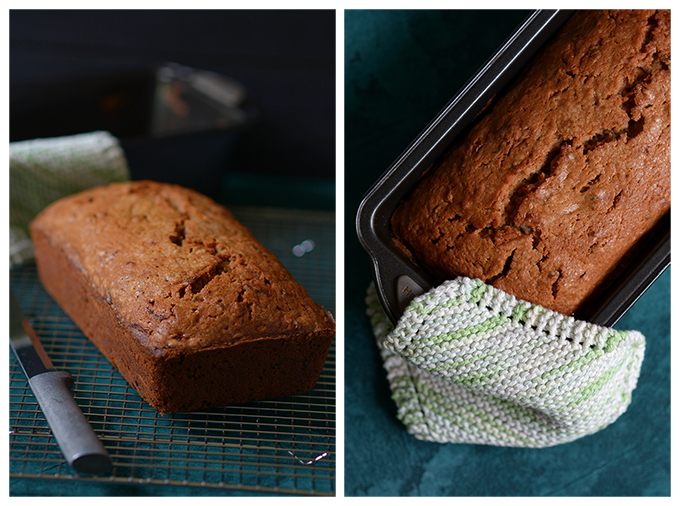 Zucchini Bread with Butter and Brown Sugar