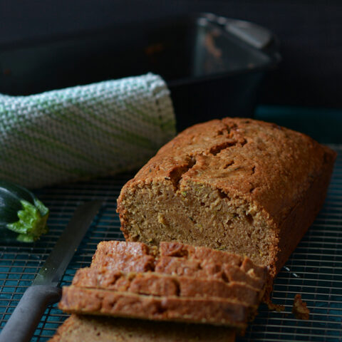 Zucchini Bread with Butter and Brown Sugar