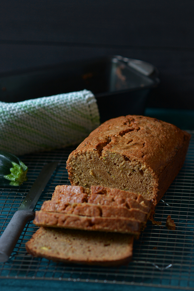 Zucchini Bread with Butter and Brown Sugar