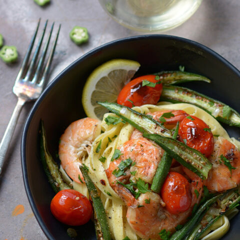 One-Skillet Shrimp and Okra