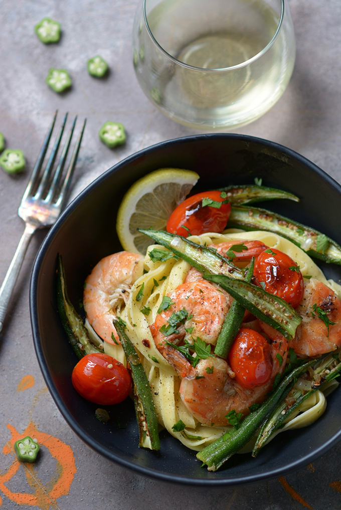 One-Skillet Shrimp and Okra