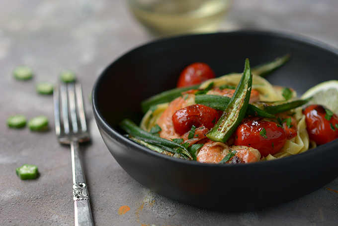 One-Skillet Shrimp and Okra