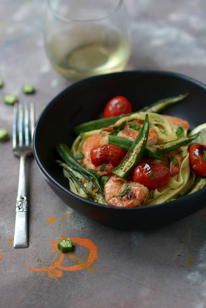 One-Skillet Shrimp and Okra