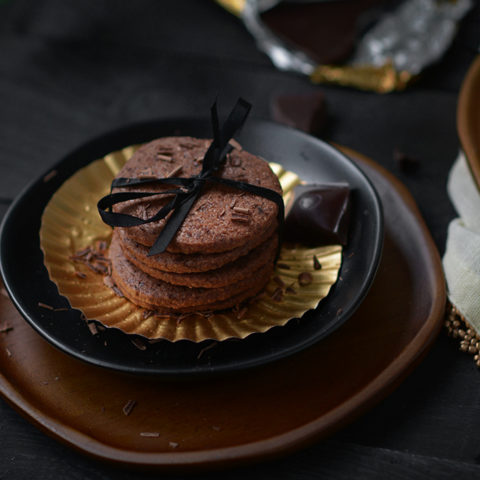 Belgium Chocolate Shortbread Cookies