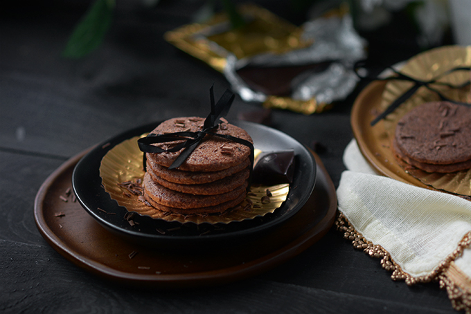 Belgium Chocolate Shortbread Cookies