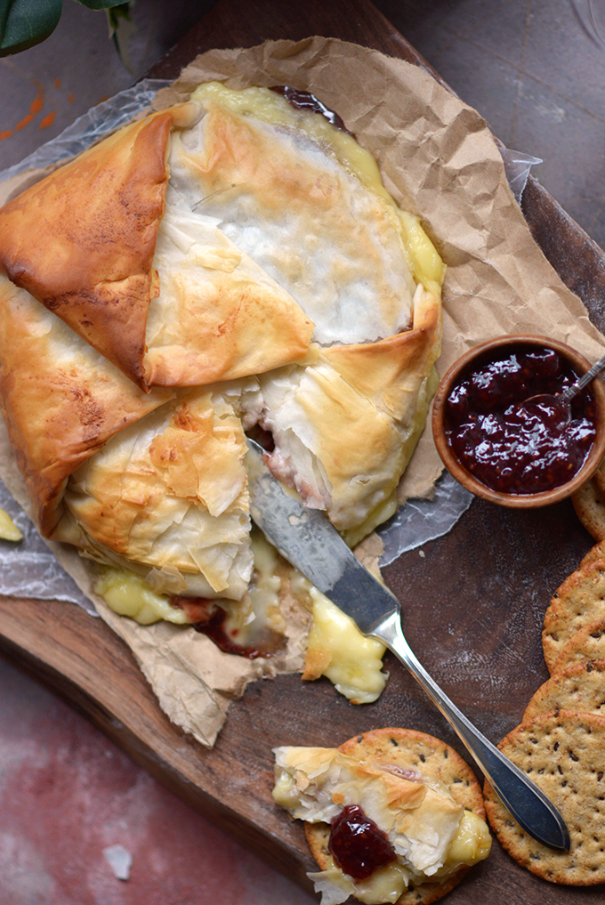 Phyllo Wrapped French Baked Brie - Simple Seasonal