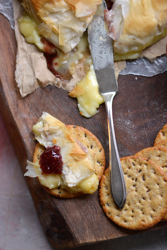 Phyllo Wrapped French Baked Brie